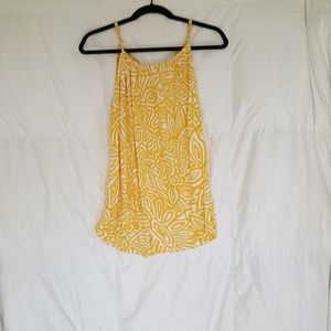 Banana Republic Tank Yellow & White L
